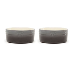 Scruffs Ombre Grey 2 Piece Dog Bowl Set