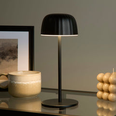 Black Pearl Sleek Rechargeable Portable Outdoor Table Lamp