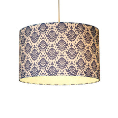 Blue Damask Print Easy Fit Light Shade