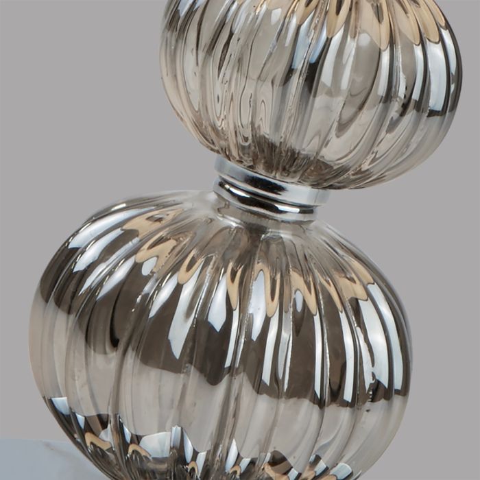 Chrome Glass Table Lamp