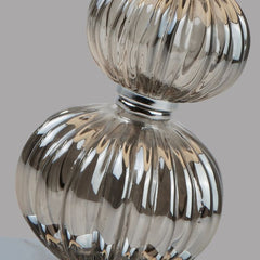 Chrome Glass Table Lamp