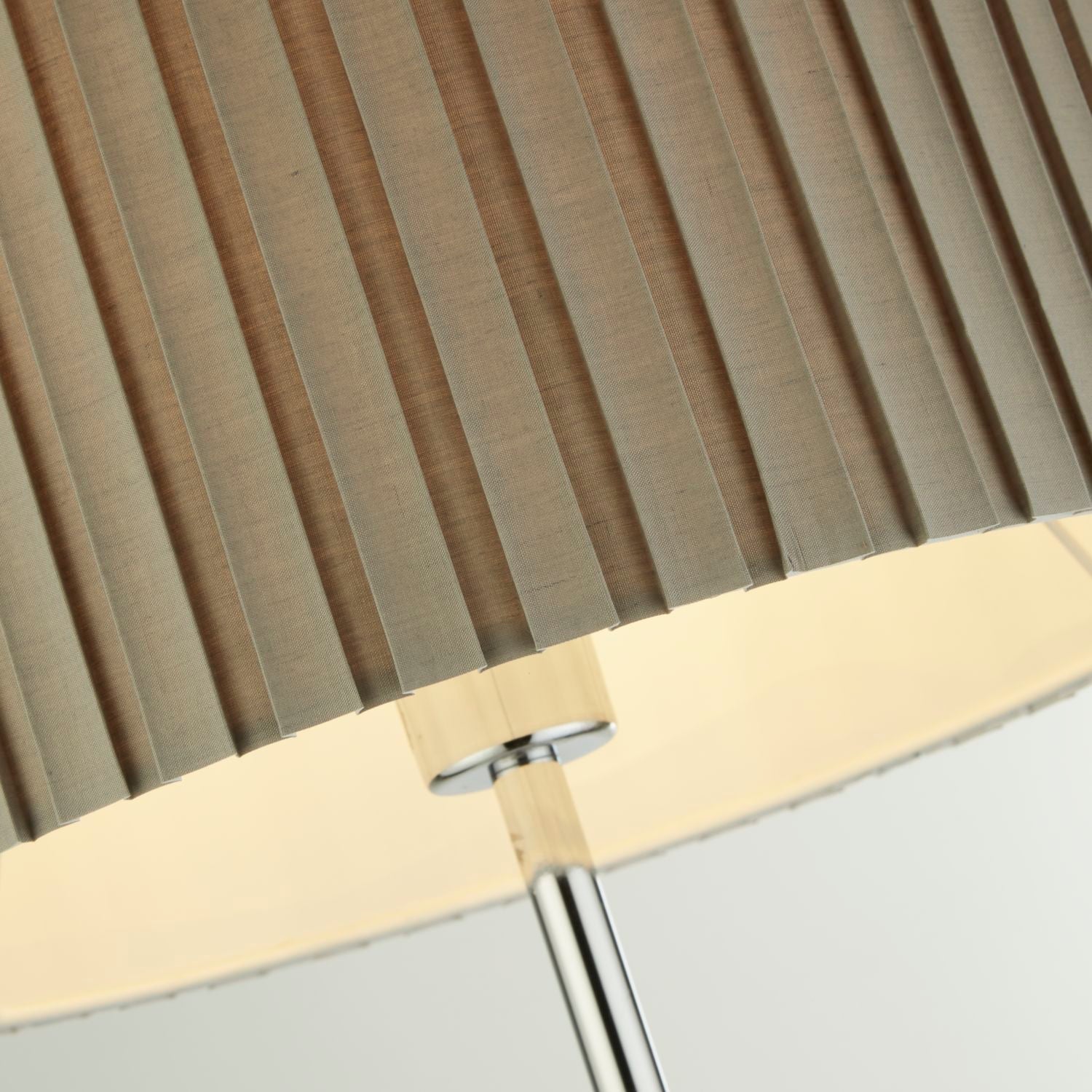 Chrome Grey Shade Floor Lamp