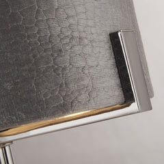 Texture Grey Velvet Table Lamp