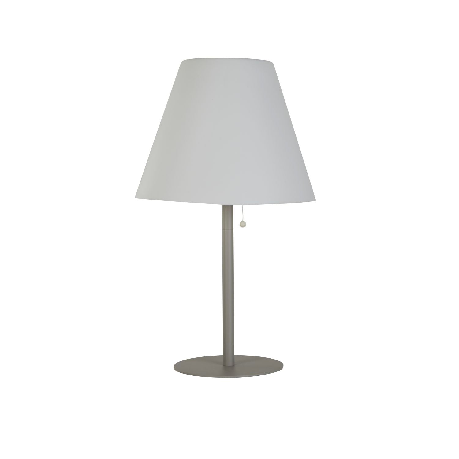 Silver Solar Pole Outdoor Table Lamp