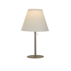 Silver Solar Pole Outdoor Table Lamp