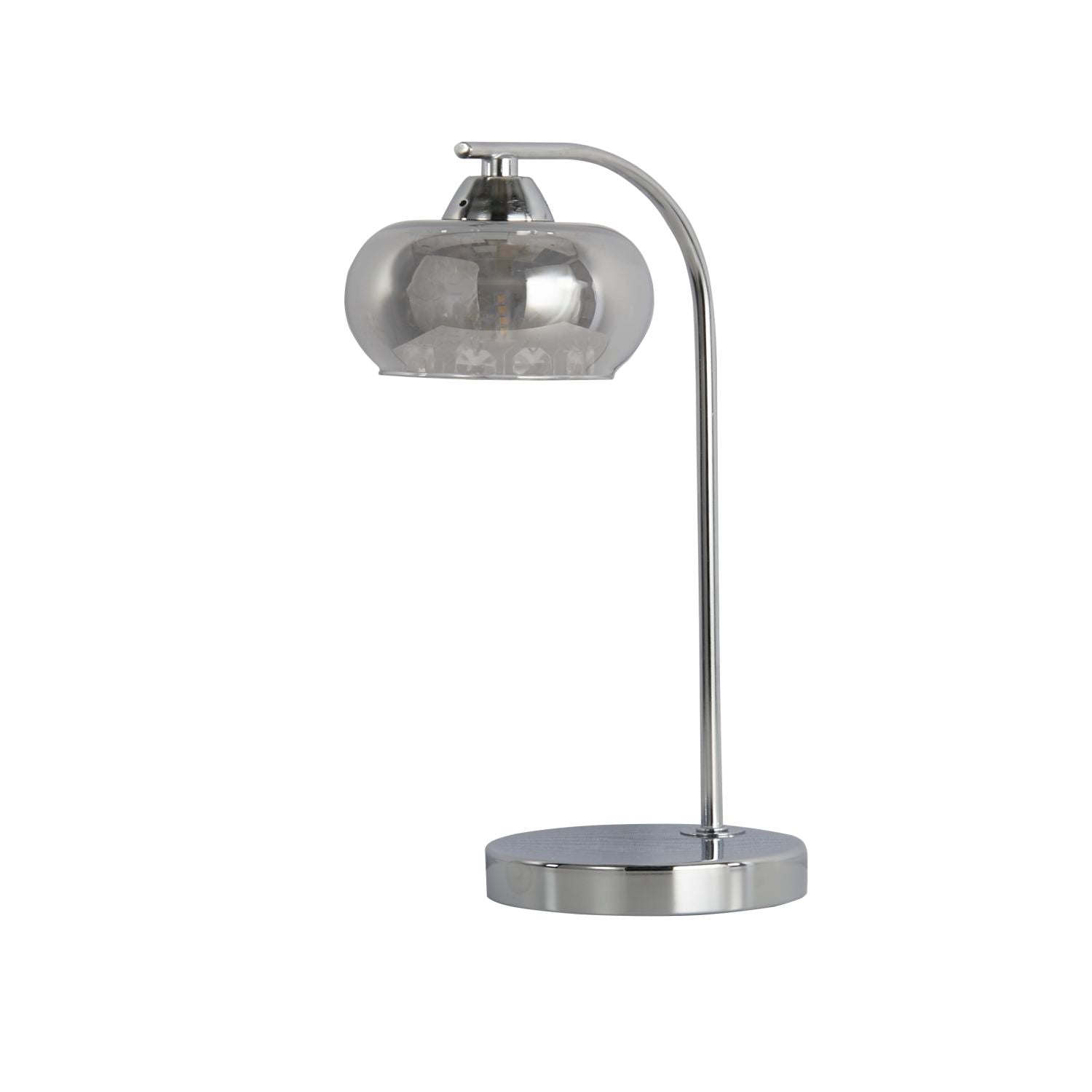 Smoked Glass Beads Table Lamp
