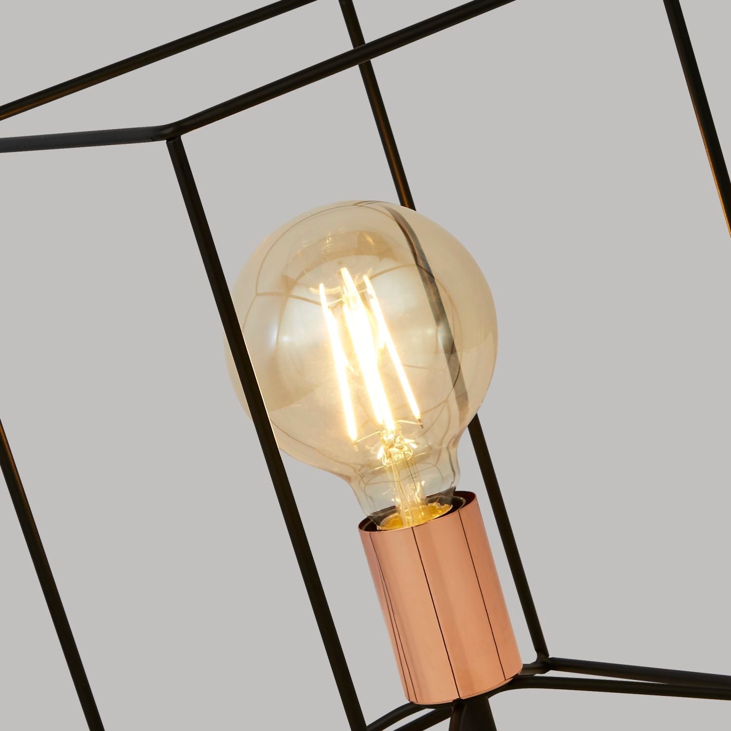 Geometric Wire Table Lamp