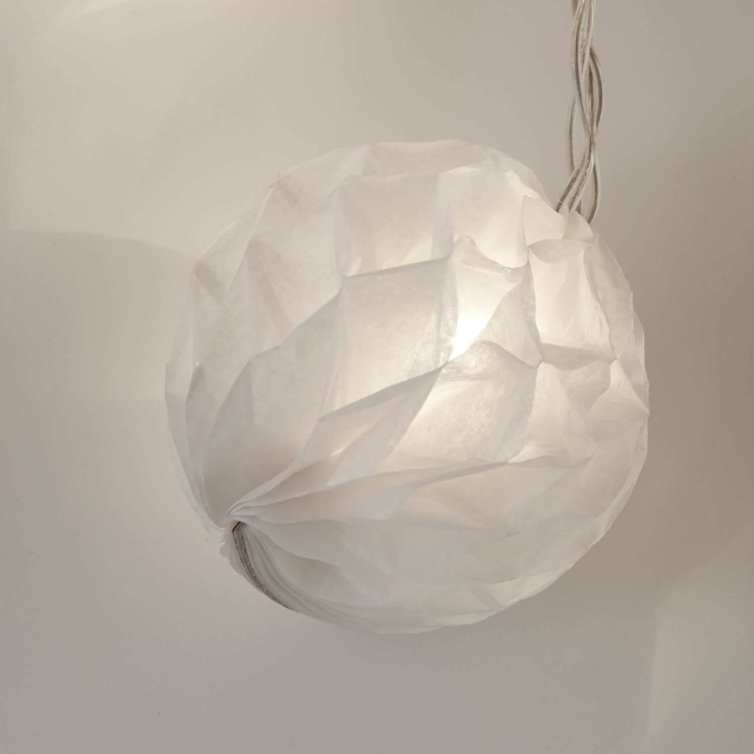 White Paper Shade String Lights