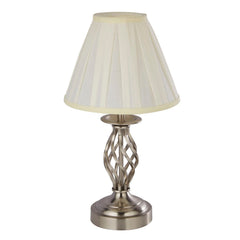 Satin Silver Touch Table Lamp