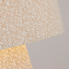 Cream Boucle Fabric Table Lamp