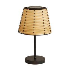 Rattan Weave Solar Table Lamp