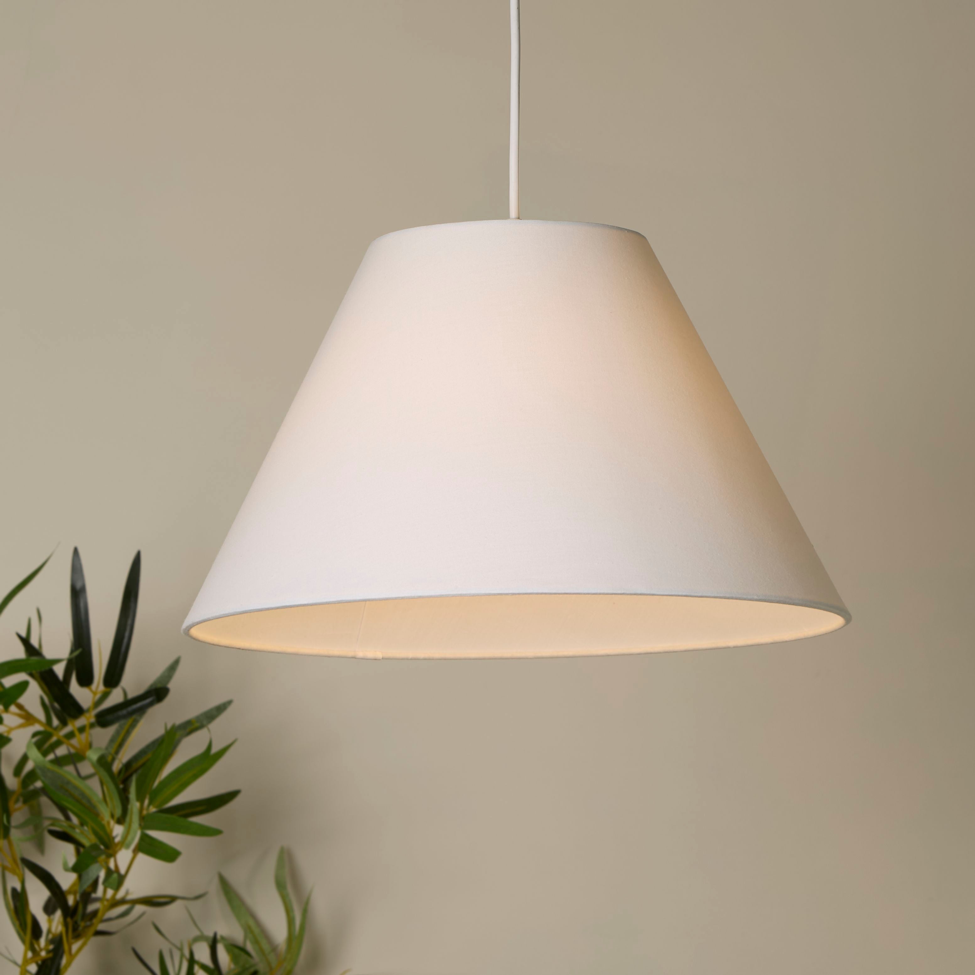 White Coolie Light Shade (28cm)