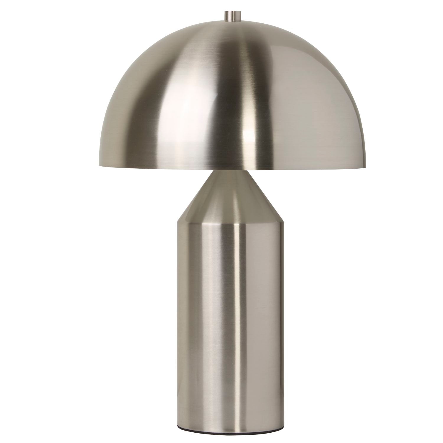 Satin Silver Dome Table Lamp