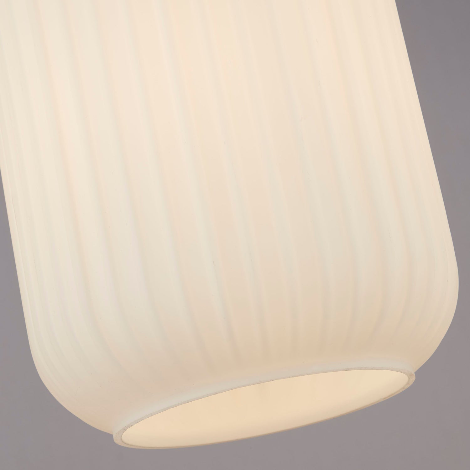 Flute Frosted Ribbed Acrylic Easy Fit Light Shade