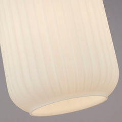 Flute Frosted Ribbed Acrylic Easy Fit Light Shade