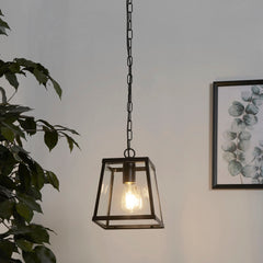Harbour Lantern Black Pendant Light