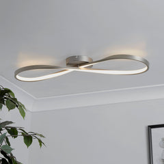 Orbit Glow Silver LED Ceiling Light