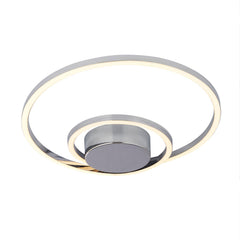 Orbit Glow Chrome LED Ceiling Flush Light