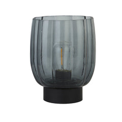 Eclipse Smoke Acrylic Battery Table Lamp