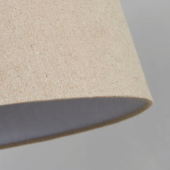 Oakfield Natural Linen Tapered Drum Easy Fit Shade