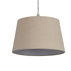 Oakfield Natural Linen Tapered Easy Fit Drum Light Shade