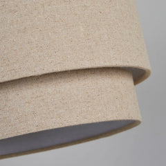Oakfield Natural Linen Tiered Easy Fit Light Shade