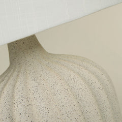 Sandstone Soft Sandstone Ribbed Ceramic Table Lamp