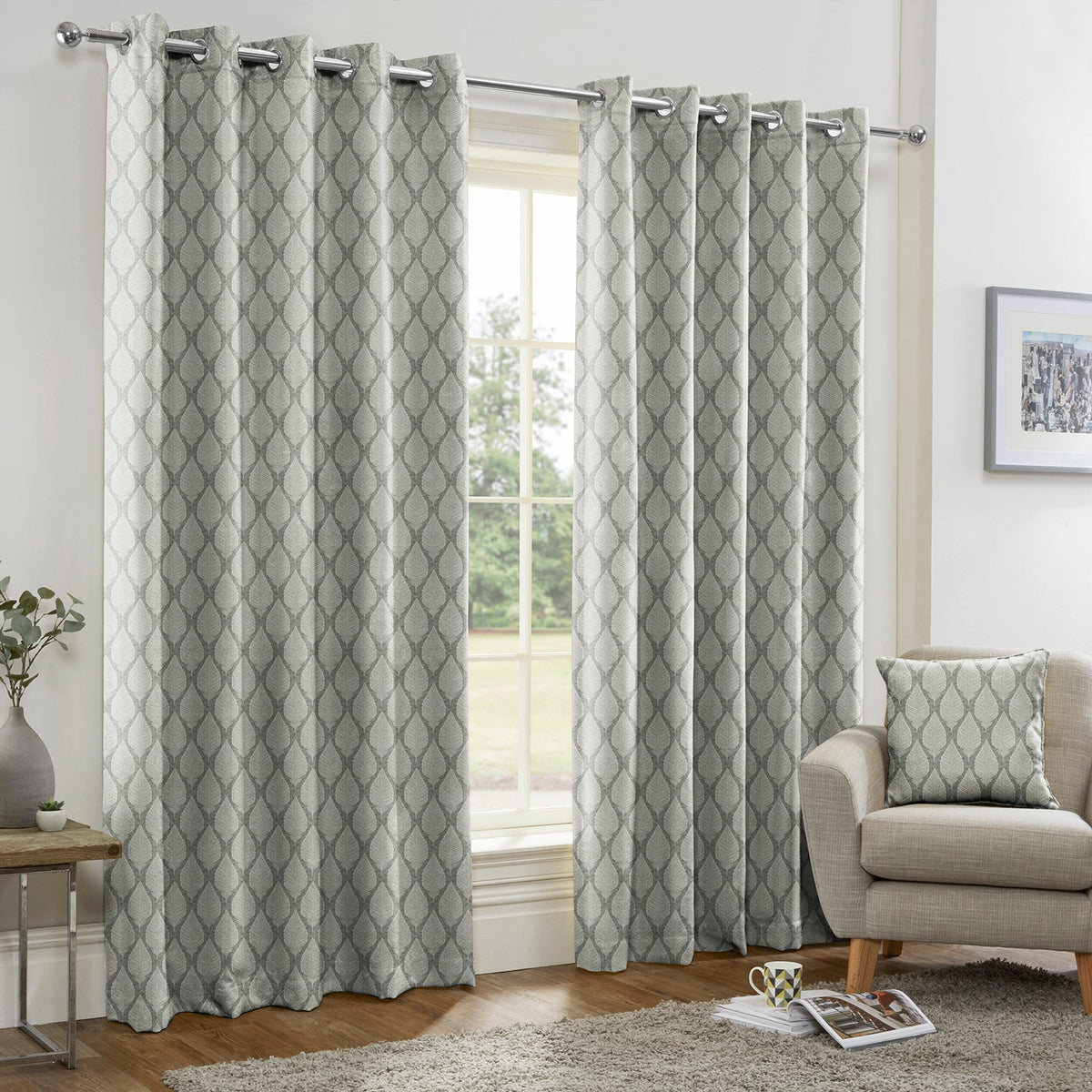Treasure Chrome Made to Measure Curtains