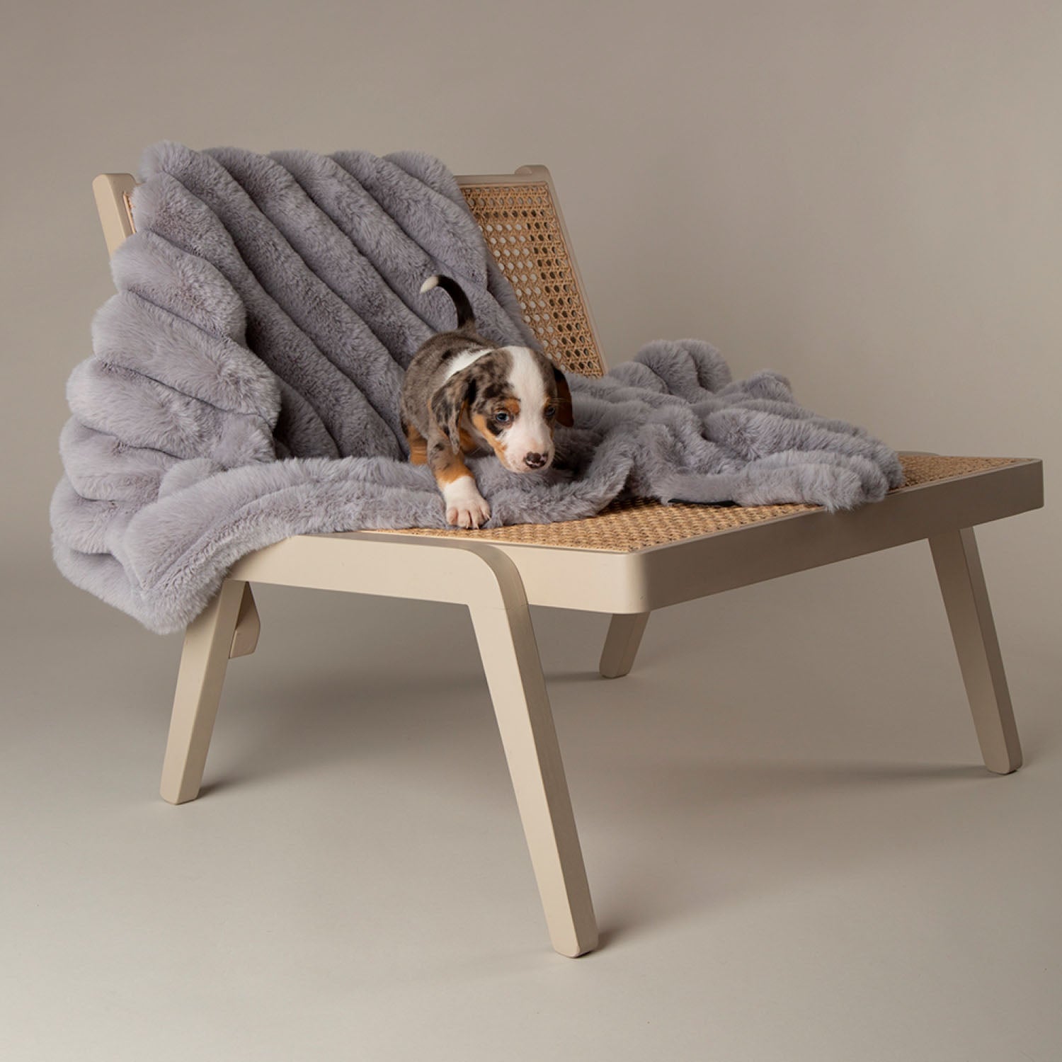 Scruffs Aspen Grey Faux Fur Pet Blanket