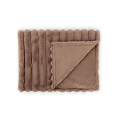 Scruffs Aspen Taupe Faux Fur Pet Blanket