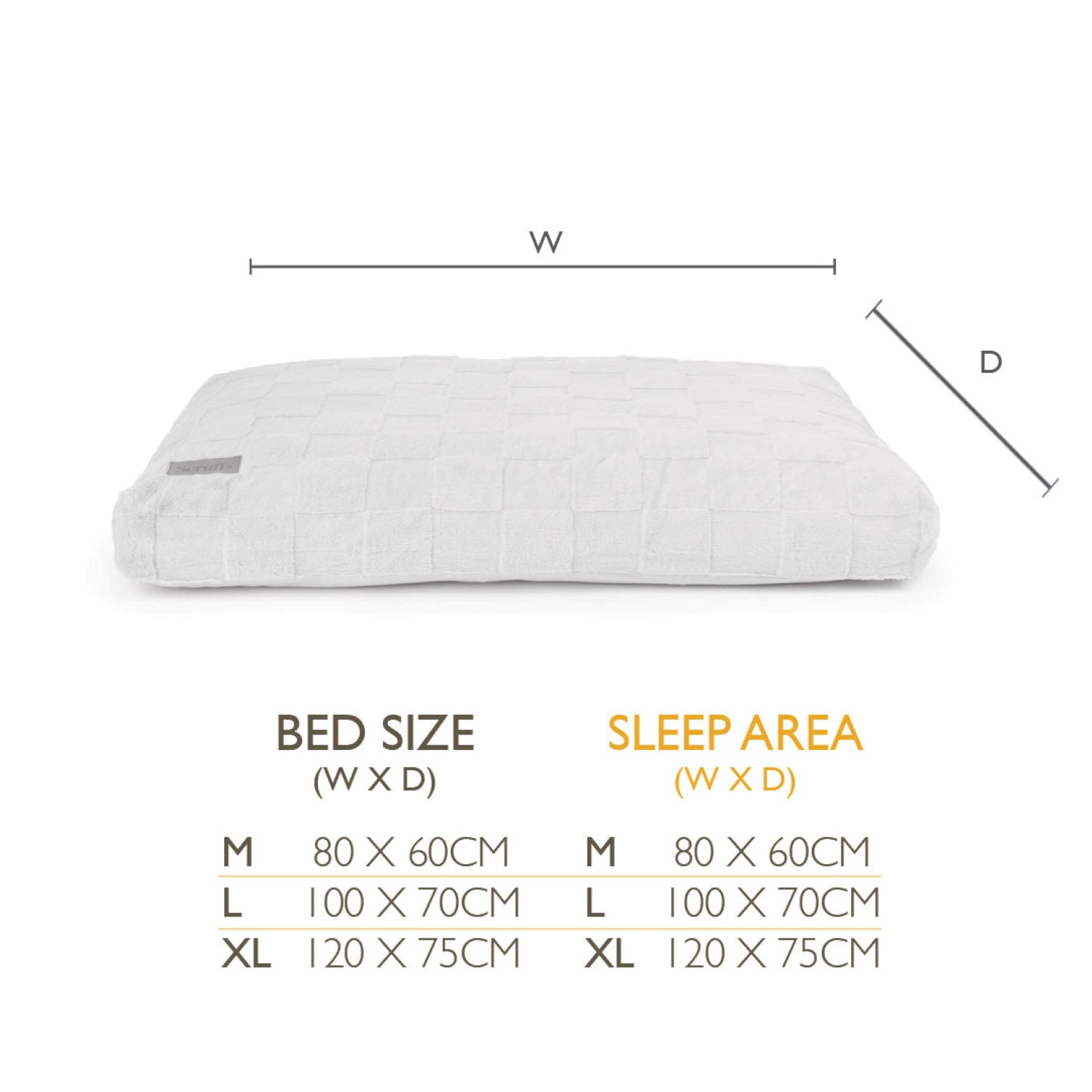 Scruffs Oxford Silver Orthopaedic Pet Mattress