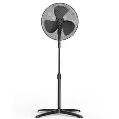 Black Midea 3 Speed Pedestal Fan