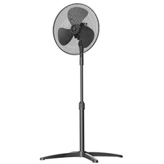 Black Midea 3 Speed Pedestal Fan
