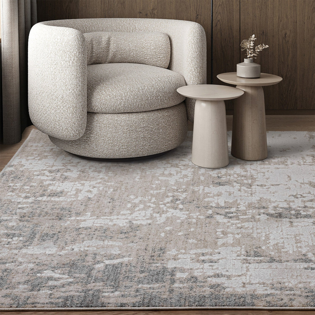 Anders AN01 Classic Boho Grey Rug