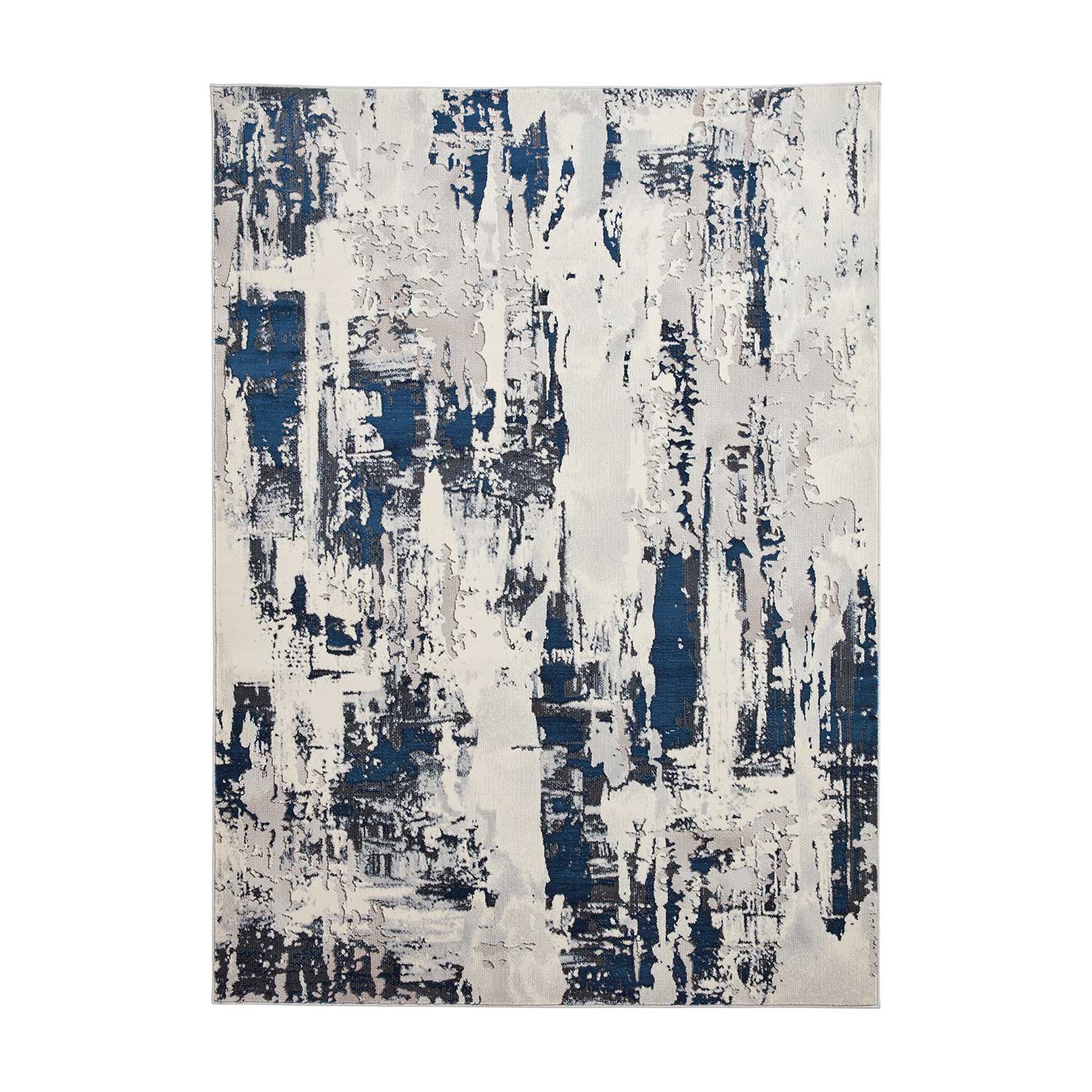 Apollo GR579 Grey/Navy Rug