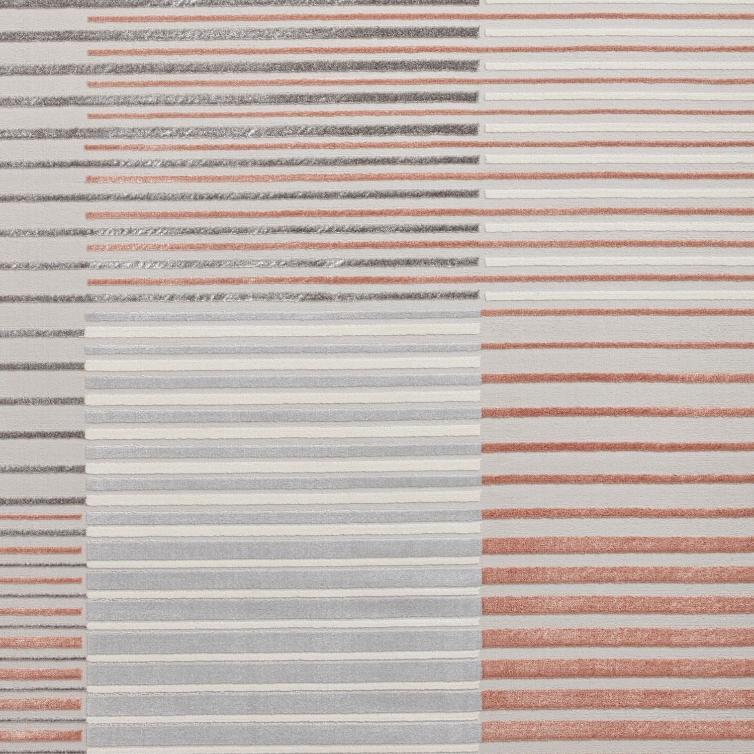 Apollo 2681 Grey and Rose Modern Linear Rug