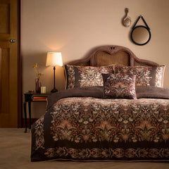 Audrey Spice Reversible Cotton Sateen Duvet Set