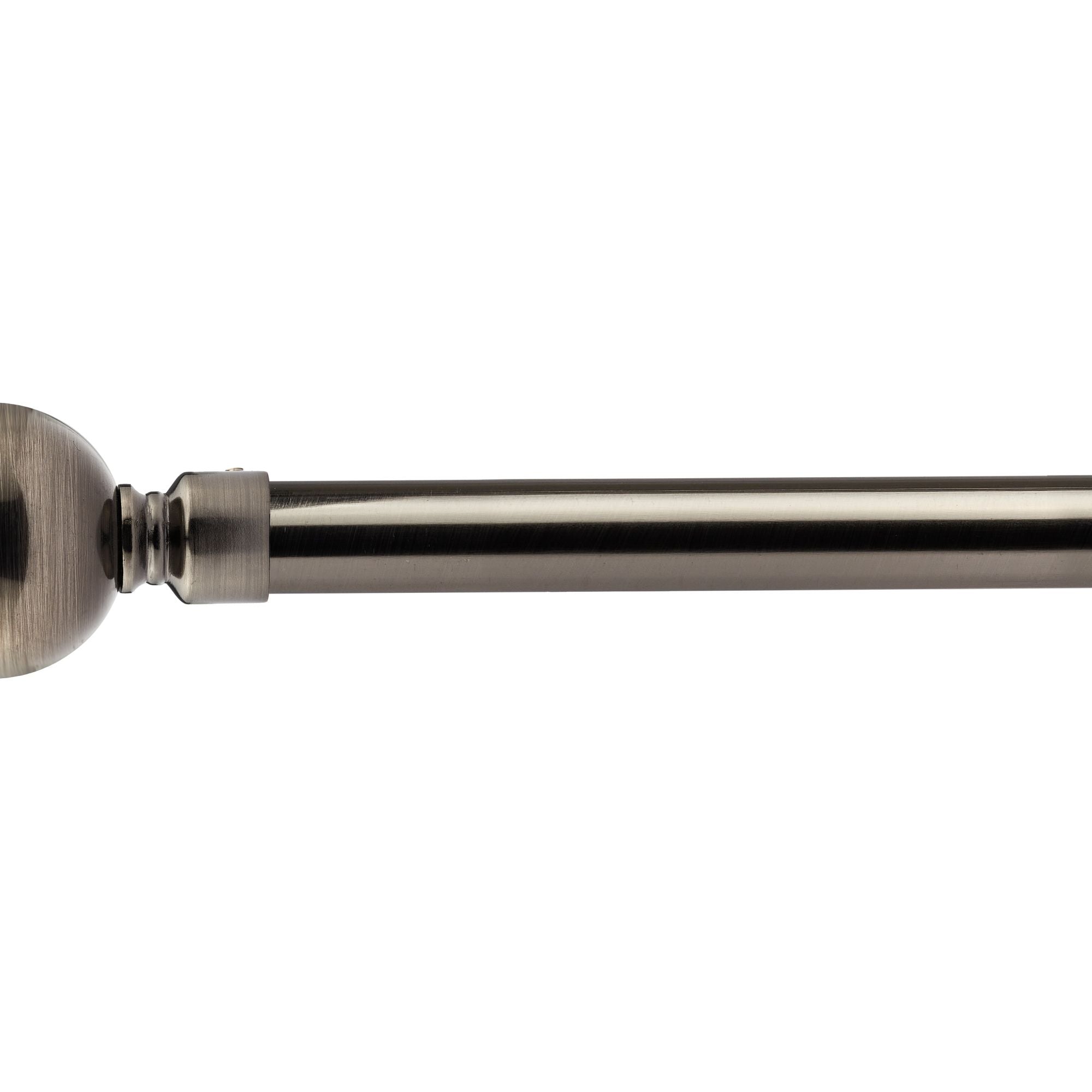 Black Silk Ball Extendable Curtain Pole