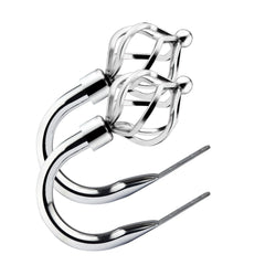 Chrome Bird Cage Curtain Holdbacks (Pair)