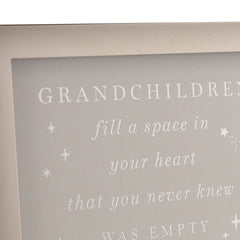Bambino Grandchildren Pink Metal Plated Photo Frame (4"x6")