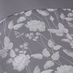 Butterfly Meadow Silver Embellished Jacquard Duvet Set