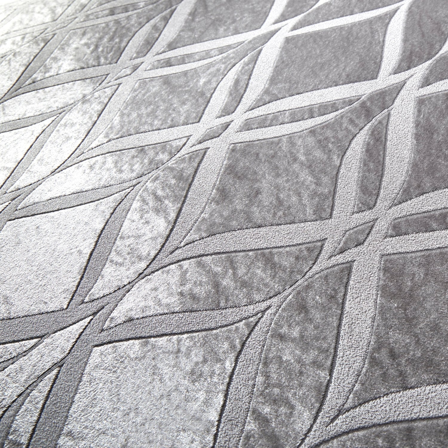 Belfort Silver Grey Velvet Duvet Set