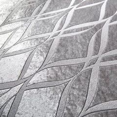 Belfort Silver Grey Velvet Duvet Set
