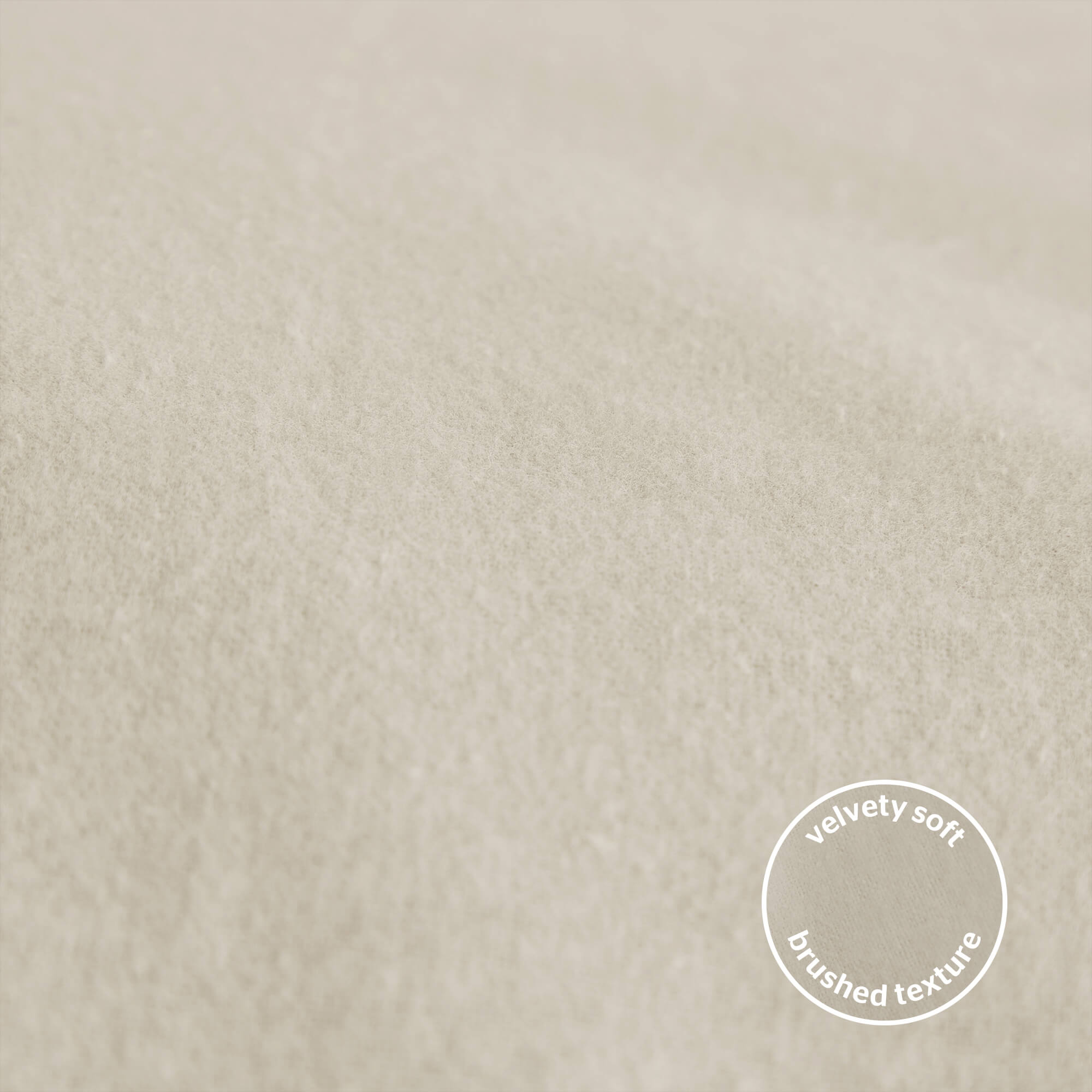 Silentnight Almond Brushed Cotton Fitted Sheet
