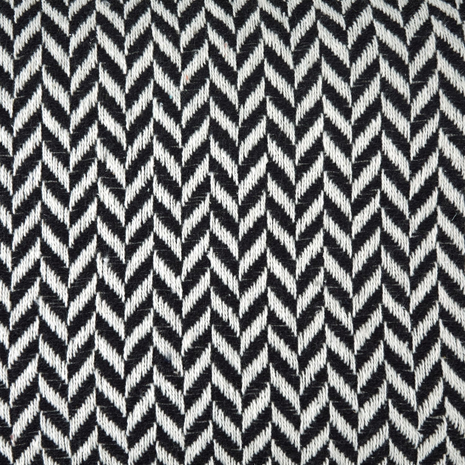 Cherokee Black Scandi Woven Recycled Cotton Throw