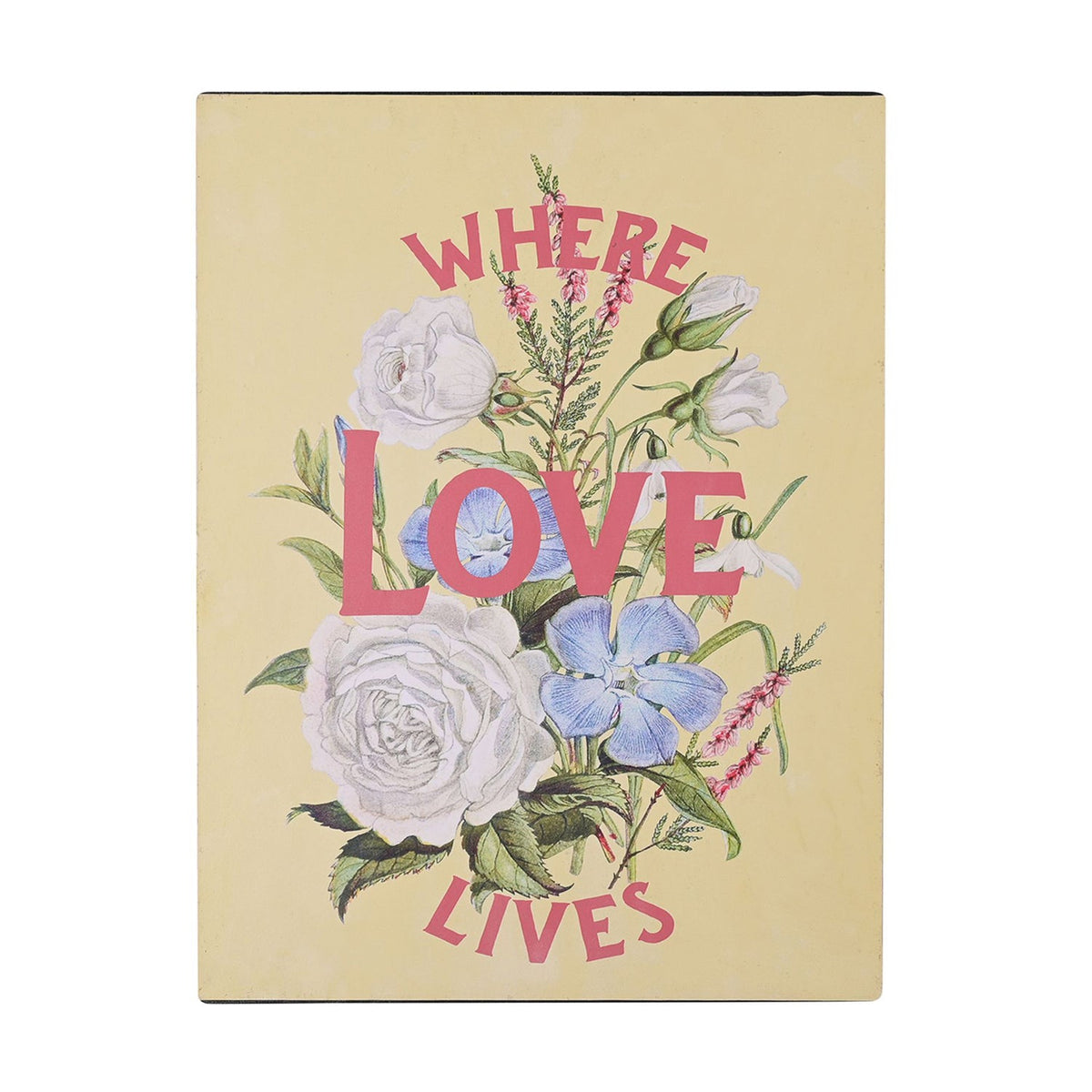 Country Living Metal Wall Plaque - Where Love Lives