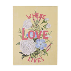 Country Living Metal Wall Plaque - Where Love Lives