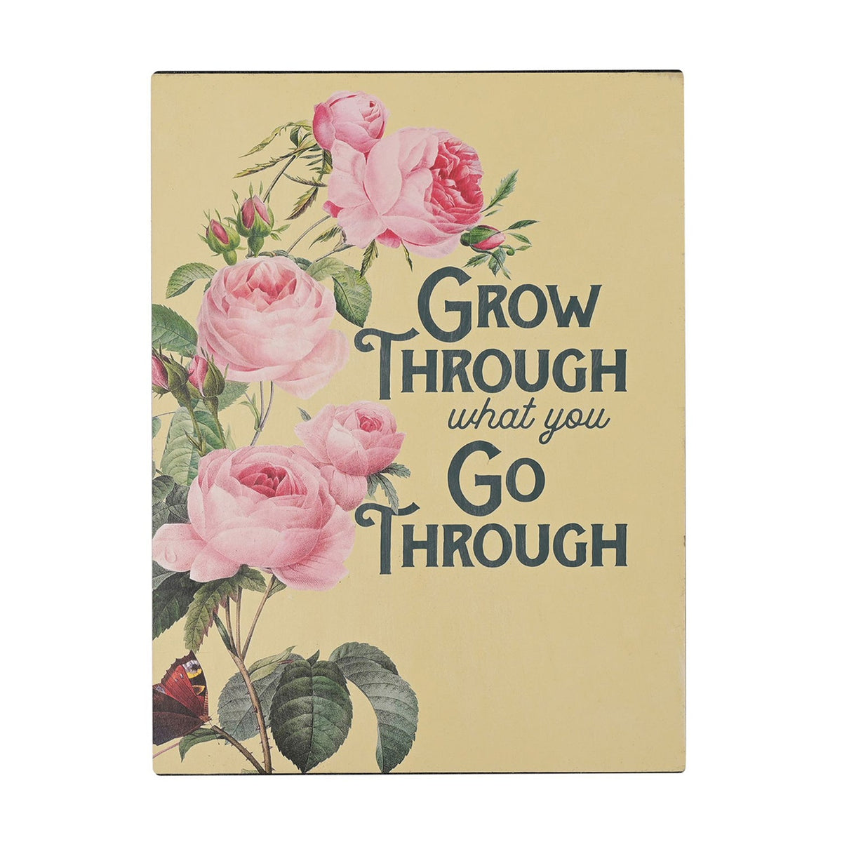 Country Living Metal Wall Plaque - Grow Through What You Go Through