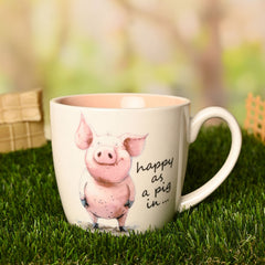 The Funny Farm Mug Happy as a Pig