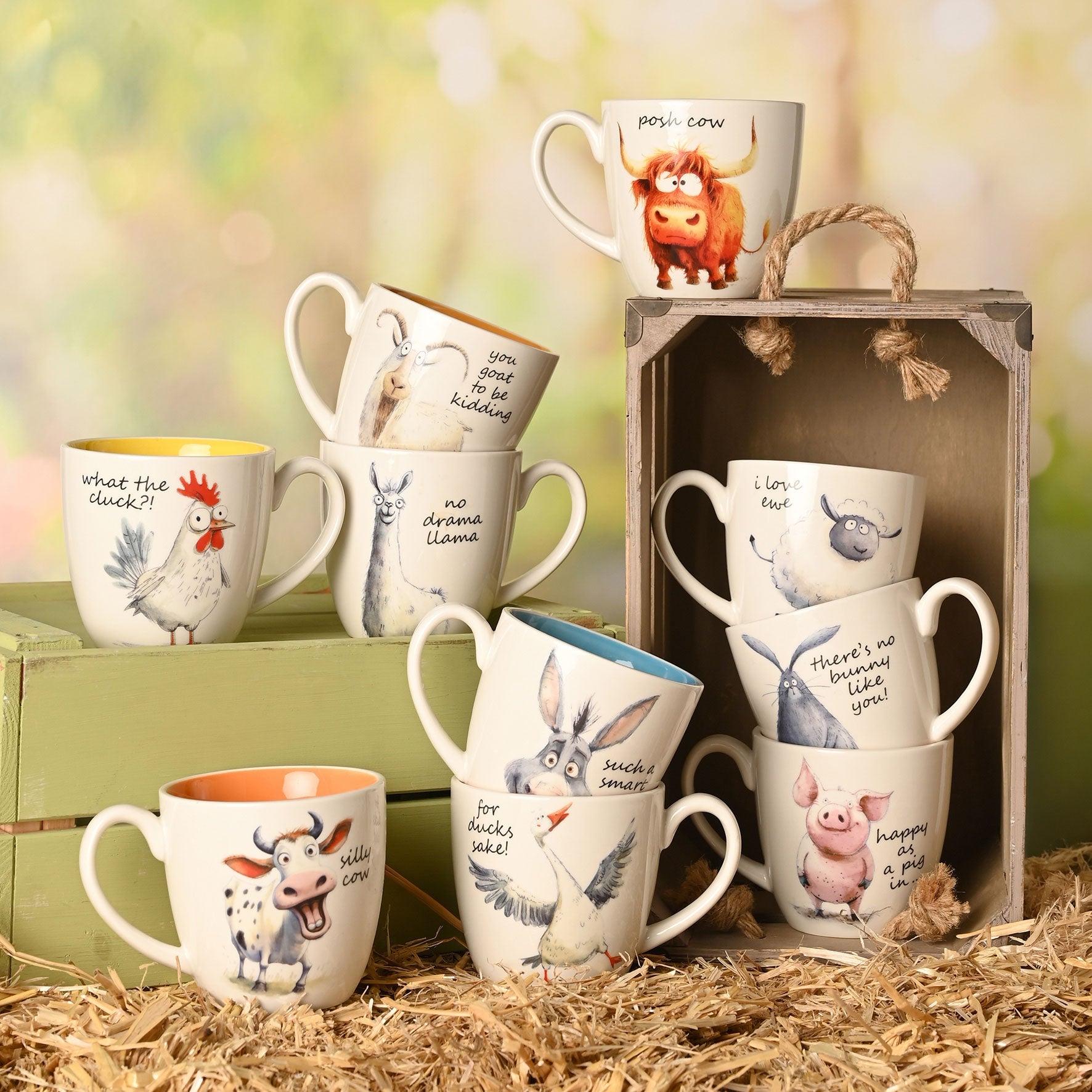 The Funny Farm Mug Posh Cow